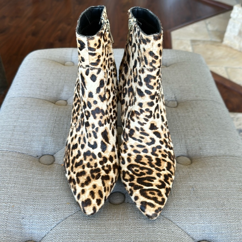Sam Edelman Calf hair booties Cheetah print - Picture 1 of 14